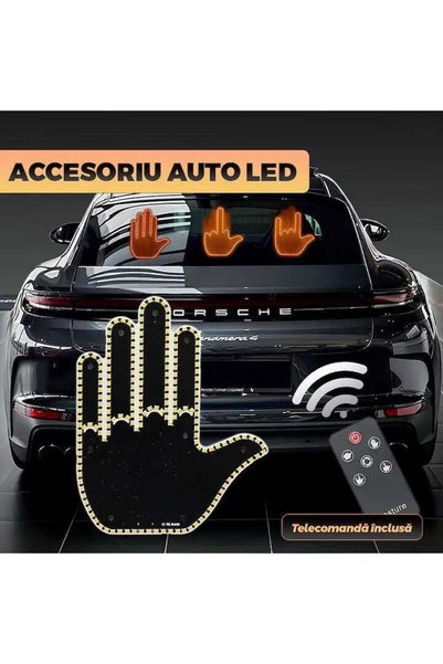 Promagg Semn LED portabil pentru mașină cu telecomandă