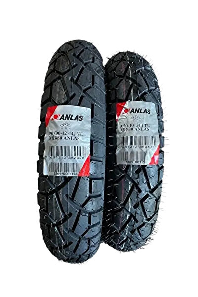 ANLAS ANLAŞ Küba Bevely 125 XF 110 Ön 90/90-12 ve Arka 3.50-10 MB80 Anlaş Set
