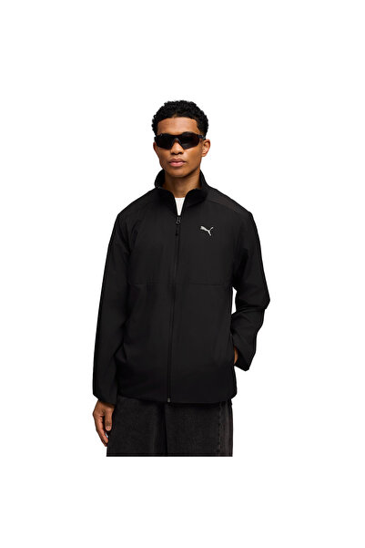 Puma Ανδρικό μαύρο υφαντό μπουφάν casual στυλ Pumatech 69218401