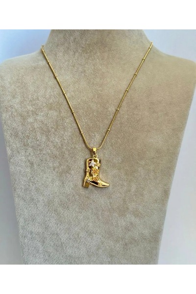 Haziran إكسسوار، قلادة نسائية من الذهب ماركة ميسيسيبى، 45 سم