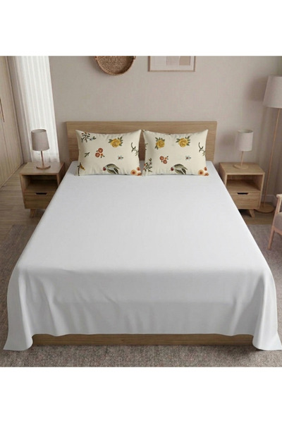 pınarhome collectıon 100% Organic Cotton Fabric Solid Color (Without Elastic)...