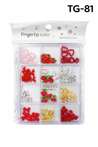 QNAİL PROFESSİONAL Charm 3D Tırnak Süsleme Protez Tırnak Nail Art Süsleme Kar...