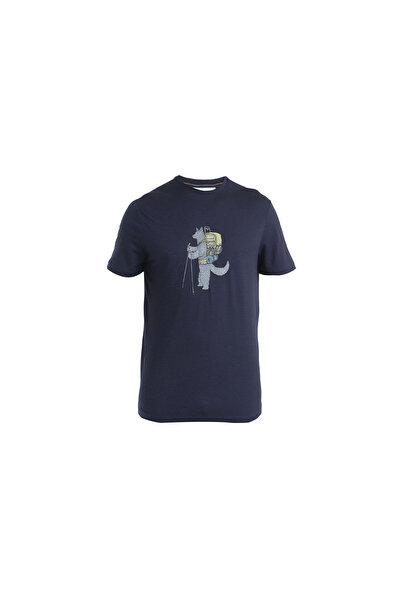 Icebreaker Men's Merino 150 Tech Lite III Tech Head Navy Blue T-Shirt