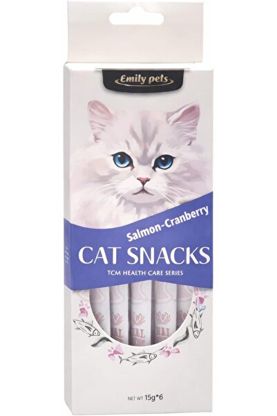 Emily Pets وجبات خفيفة كريمية قابلة للعق للقطط 15 جرام × 6 قطع |   وجبة خفيفة...