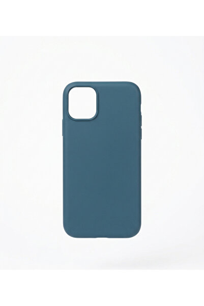 iPhone 11 Uyumlu Pasific Blue Lansman Kılıf İçi Süet Kadife Premium Silikon