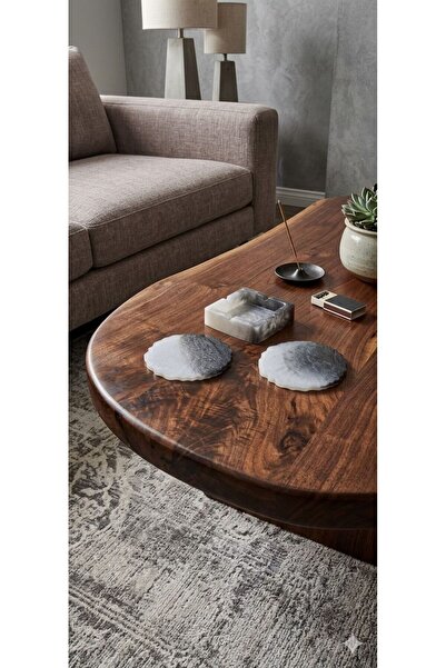 TREVO Epoxy Ashtray and 2-Cup Coaster Set