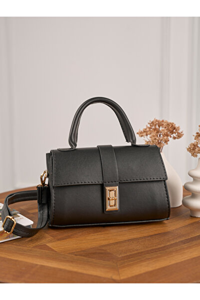 Meryem Çanta Women's Stylish Mini Hand & Shoulder Bag with Handle and Lockabl...