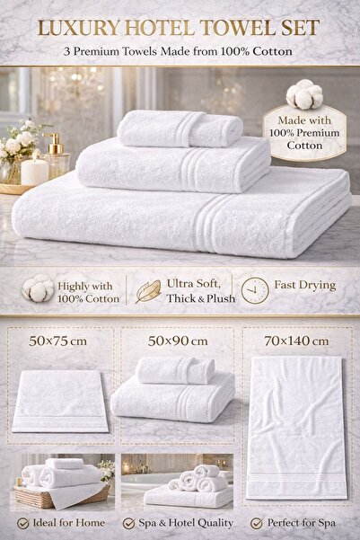 Kunzita Home Luxury Hotel Towel 100% Cotton Bath Towel |   High Softness and ...