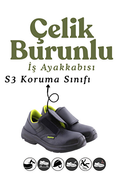 KAYRA LEATHER CRAFT S3 Koruma Sınıfı Hakiki Deri İş Ayakkabısı - Çelik Burunl...