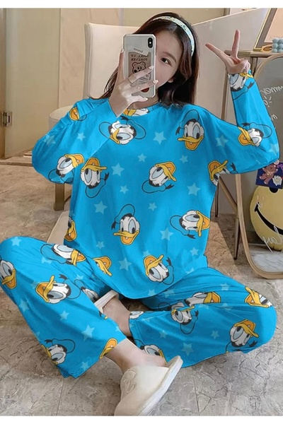Silona Homewear Set de pijamale Donald cu mâneci lungi, super moi