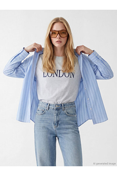 LC Waikiki Xsidegri Crew Neck Embroidered Women's T-Shirt