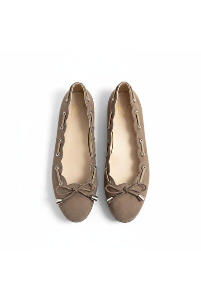 NE&VE SHOES Γυναικείες στρογγυλές μπαλαρίνες καθημερινής χρήσης με λεπτομέρει...