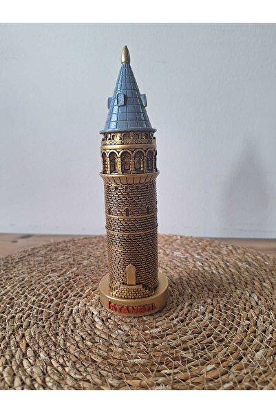 Hediye Seviyorum Galata Kulesi Biblo 20 cm Altın
