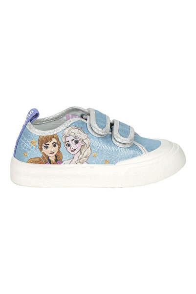 Disney Frozen Frozen Disney Blue Canvas Sneakers with Velcro Closure