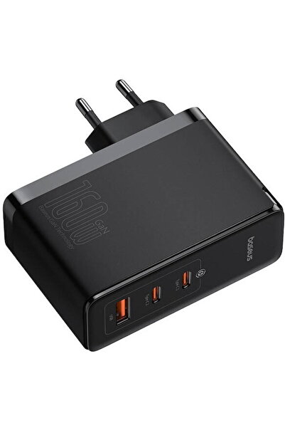 Baseus INCARCATOR RETEA GaN5 Pro Digital,Quick Charge 160W, 2xUSB Type-C Outp...