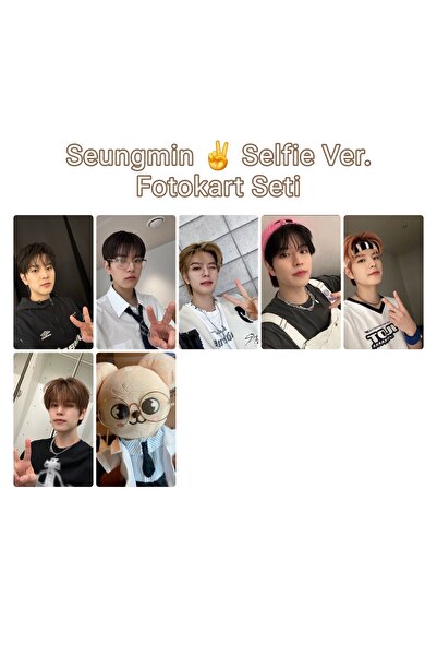 Sntay STRAY KIDS Seungmin selfie vers fotokart seti
