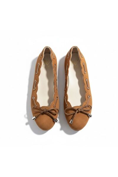 NE&VE SHOES Γυναικείες στρογγυλές μπαλαρίνες καθημερινής χρήσης με λεπτομέρει...