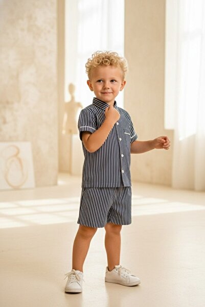 renkli diyar Boy's Summer Shorts Suit