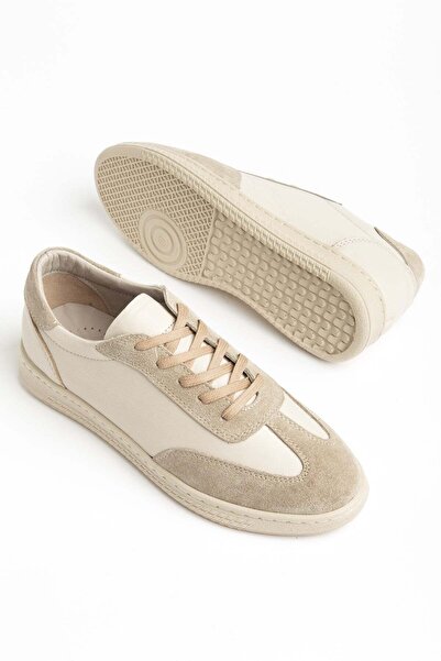 Dilimler Ayakkabı Genuine Leather Women's Casual Sports Shoes Beige m Model P...