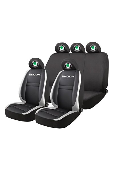 Autohelix MSA Set huse scaune universale HLX4 compatibile cu Skoda – Negru/Gri