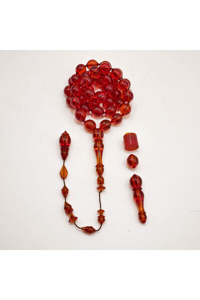 Generic Super Saffron Rosary 47 Beads 53g 11-14mm Prayer Beads