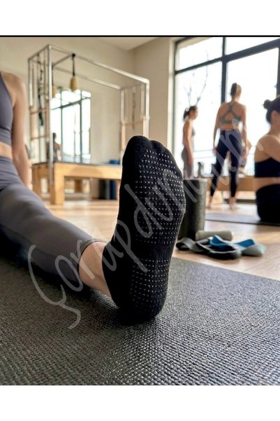 çorapdunyam 1 Çift Kaydırmaz Taban Pilates Yoga Çorabı 36-42 size