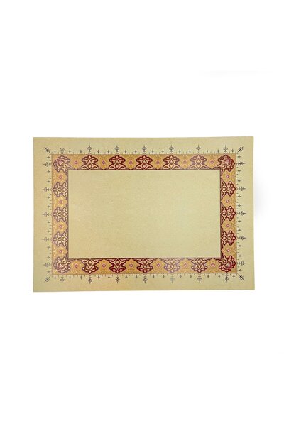 VERA SANAT TEZHİPLİ HOLLOW MOHAMAD BADAWI ALKTIFANI A3 TIPKI PRINT (BORDO-GOL...