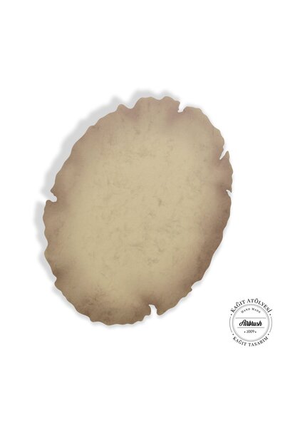 Kağıt Atölyesi 300 gr A3 Naturel Oval