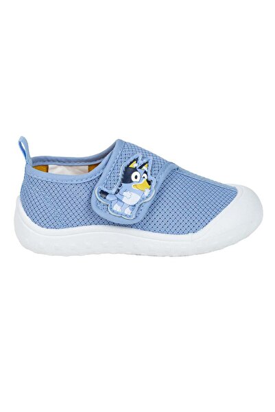 bluey Blue Velcro Canvas Sneakers