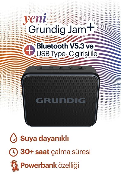 Grundig Jam + Black BT Hoparlör