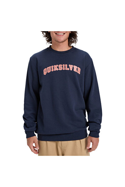 Quiksilver ΓΡΑΦΙΚΟ ΜΠΛΟΥΖΑΚΙ ΜΕ ΣΤΡΟΓΓΥΛΗ ΛΑΙΜΟΥΡΑ ΣΚΟΥΡΟ ΝΑΥΤΙΚΟ ΜΠΛΕ XL