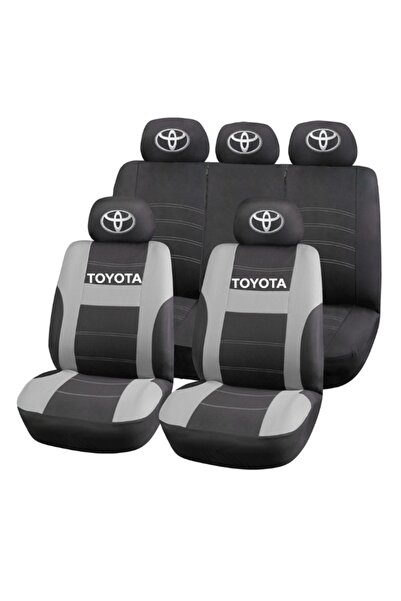 Autohelix MSA Set huse scaune universale HLX2 compatibile cu Toyota – Negru/Gri