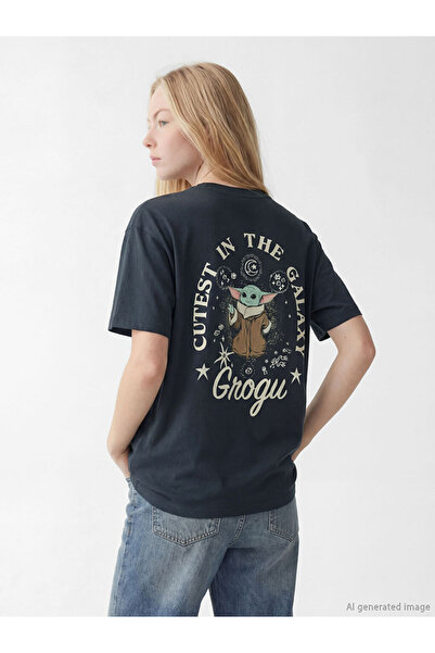 LC Waikiki RMZ GİYİM FARKIYA The Mandalorian Printed Γυναικείο T-shirt