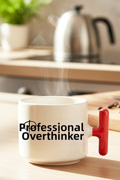 giftkonsept "Professional Overthinker" Sarcastic Title Printed Gift Colorful ...