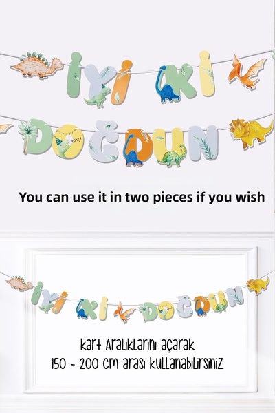 PEKSHOP Χρόνια πολλά! Πανό με θέμα τον δεινόσαυρο, διακοσμητικό τοίχου με ιδέ...