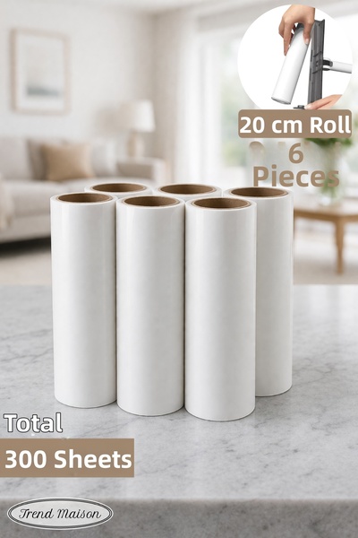 Trend Maison Tm-0810 Feather Collection Roller Set of 6 20 cm – 300 Sheets Cl...