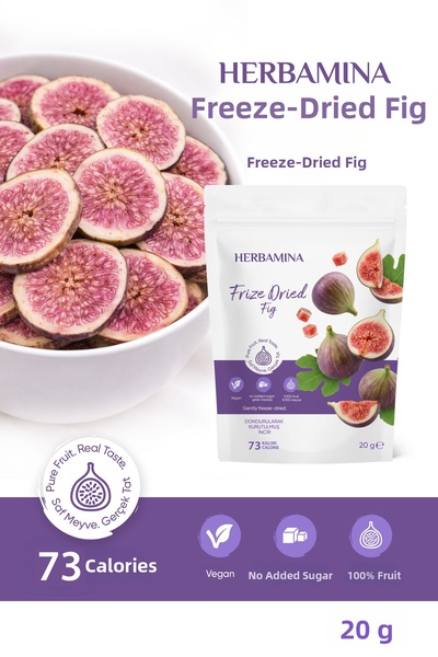 Herbamina Freeze-Dried Figs - 20 Gr