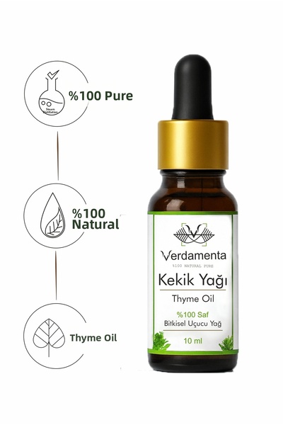 verdamenta زيت الزعتر العطري النقي 100% - 10 مل علاج عطري طبيعي غير مخفف