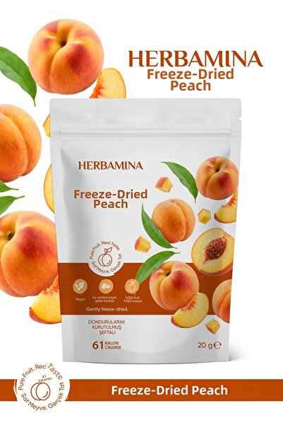 Herbamina خوخ مجفف بالتجميد - 20 جرام