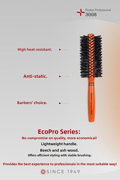 RODEO فرشاة شعر برتقالية احترافية 3008