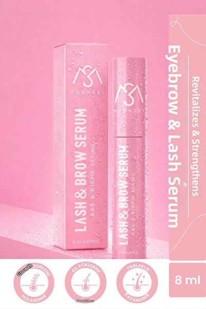 moonset سيروم للحواجب والرموش – سيروم نباتي مقوي ومطول ومغذي (8 مل)