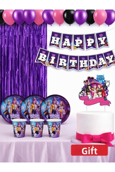 parti show К-ПОП Ловци на демони 8-членски икономичен парти комплект