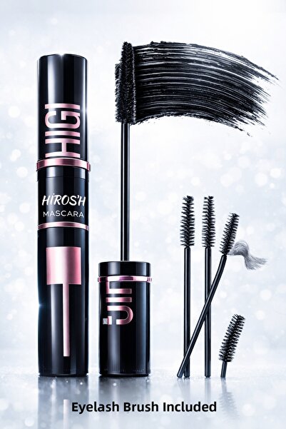 HİROS'H Ultra Black Volumizing Mascara – Volume and Length Effect