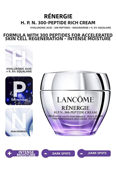 Lancome رينرجي H.p.n. كريم غني بالببتيدات 300 حمض الهيالورونيك، 300 ببتيد، ني...
