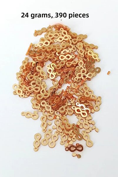 Royaleks Oya Abiye سلسلة أساور بلاكسي معدنية بلاستيكية برقائق ذهبية اللون 24 ...