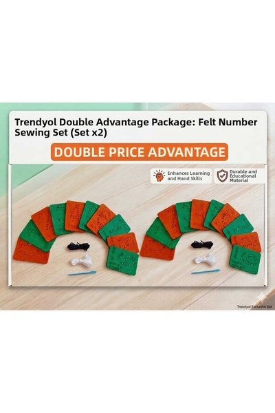 KESKİN NAKIŞ 2-Pack Advantageous Felt Numbers Sewing Set, Motor Skill Game, M...
