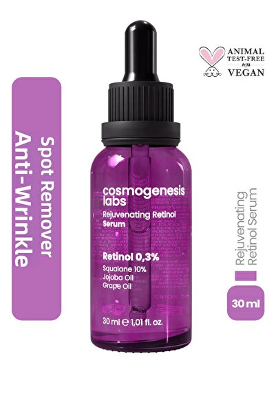Cosmogenesis Labs مصل الريتينول 0.3% 30 مل - مضاد للتشققات والعيوب، وتنشيط وش...