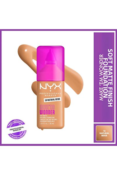 NYX Make Em Wonder Foundation 016 Natural Beige