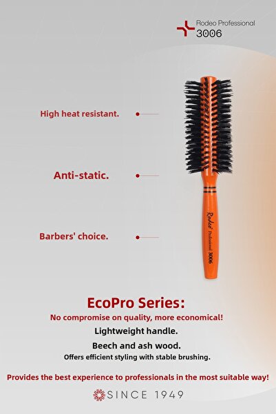 RODEO فرشاة شعر برتقالية احترافية 3006