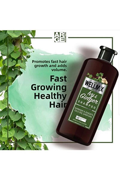 Wellmax شامبو بخلاصة الأيكوسيا والزنجبيل 500 مل - شامبو مقوي للعناية بالشعر ي...